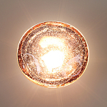 Бра с круглым плафоном из прозрачного стекла с пузырьками воздуха Effervia  варинант исполнения - 6 | Loft Concept в Красноярске