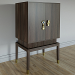 Кабинетный шкаф Elsa Dreams Walnut с 2-мя ящиками варинант исполнения - 6 | Loft Concept в Красноярске