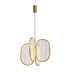 Люстра с гравировкой на акриловых плафонах Gravyura Bronze D 50 см варинант исполнения - 2 | Loft Concept в Красноярске