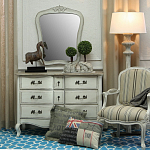 Комод бежевый в стиле Прованс Montmartre Provence Beige Wide варинант исполнения - 3 | Loft Concept в Красноярске