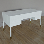 Письменный стол с 4-мя ящиками Elsa Dreams White варинант исполнения - 5 | Loft Concept в Красноярске