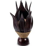 Настольная лампа черная INDONESIAN LAMPS 1 варинант исполнения - 1 | Loft Concept в Красноярске