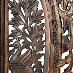 Ширма с  орнаментом ручная резьба Indian Antique Furniture варинант исполнения - 4 | Loft Concept в Красноярске