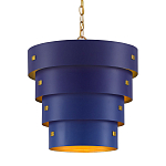 Подвесной светильник фигурный синий из 4-х широких колец Alternating Rings варинант исполнения - 1 | Loft Concept в Красноярске