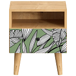 Прикроватная тумба с изображением на ящике Elise Nightstand варинант исполнения - 18 | Loft Concept в Красноярске