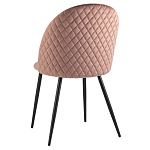 Мягкий стул в велюре пыльно-розового цвета Miruna Chair варинант исполнения - 4 | Loft Concept в Красноярске