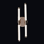 Бра с круглым основанием золотого цвета и двумя вертикальными плафонами Hex Scaffold варинант исполнения - 2 | Loft Concept в Красноярске