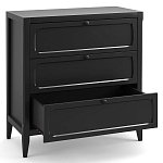 Комод с 3-мя ящиками черный Silva Black Chest of Drawers варинант исполнения - 3 | Loft Concept в Красноярске