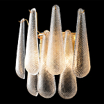 Бра с подвесками из рифленного стекла в форме капель Textured Glass варинант исполнения - 1 | Loft Concept в Красноярске