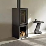 Дизайнерский журнальный столик чёрный с круглой столешницей Arycy варинант исполнения - 7 | Loft Concept в Красноярске