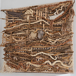 Большая Абстрактное Панно из веток и нитей Dryad Wall Art варинант исполнения - 1 | Loft Concept в Красноярске