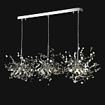 Люстра подвесная из трех частей с металлическими круглыми элементами Terzani Argent варинант исполнения - 9 | Loft Concept в Красноярске