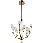 Люстра с декором в виде кристаллов из хрусталя Kenneth Crystal Stone Chandelier 12 варинант исполнения - 2 | Loft Concept в Красноярске