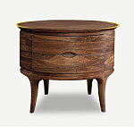 Прикроватный столик из дерева с 2-мя ящиками Moon Walnut Furniture варинант исполнения - 6 | Loft Concept в Красноярске