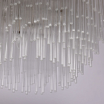 Люстра круглая с прозрачными стеклянными трубками Nembus варинант исполнения - 6 | Loft Concept в Красноярске