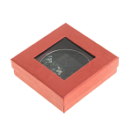 Зеркало карманное двухстороннее круглое из натурального камня Серафинит в подарочной упаковке Silver Stone Mirrors варинант исполнения - 4 | Loft Concept в Красноярске