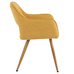 Стул в рогожке желтого цвета NEASAN STOOL варинант исполнения - 5 | Loft Concept в Красноярске