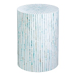 Столик с инкрустацией с перламутровым узором Dominic Blue варинант исполнения - 1 | Loft Concept в Красноярске