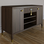 Комод-буфет Elsa Dreams Walnut с открытыми полками   варинант исполнения - 6 | Loft Concept в Красноярске