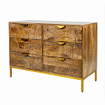 Комод с выдвижными ящиками и фактурным фасадом Termite варинант исполнения - 3 | Loft Concept в Красноярске