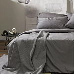 Плед из шерсти мериноса серого цвета 130×180 см Gray Waves варинант исполнения - 7 | Loft Concept в Красноярске