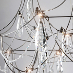 Люстра с каркасом из тонких металлических нитей и хрустальными подвесками Crystal Metal Threads Chandelier 60 варинант исполнения - 2 | Loft Concept в Красноярске