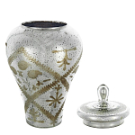 Ваза из стекла с крышкой и декоративными узорами Chinoiserie Ceramics варинант исполнения - 1 | Loft Concept в Красноярске