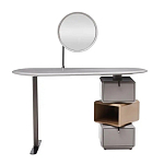 Консоль с зеркалом и  3-мя вращающимися ящиками Eloida варинант исполнения - 1 | Loft Concept в Красноярске