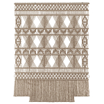 Панно на стену плетеное Макраме бежевый цвет  варинант исполнения - 13 | Loft Concept в Красноярске