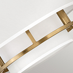 Потолочный светильник с двухслойным белым текстильным абажуром Hinkley варинант исполнения - 18 | Loft Concept в Красноярске