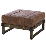 Пуф Duncan винтажная коричневая кожа  варинант исполнения - 2 | Loft Concept в Красноярске