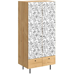 Шкаф с принтом Floral notes варинант исполнения - 1 | Loft Concept в Красноярске