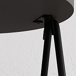 Стол приставной с 2-мя круглыми столешницами цвета антрацит ESSEL SIDE TABLE ANTHRACITE варинант исполнения - 1 | Loft Concept в Красноярске