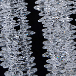 Люстра многоярусная с каркасом из металла и прозрачными подвесками FAIRYTREE Light варинант исполнения - 7 | Loft Concept в Красноярске