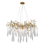 Люстра подвесная с прозрачными подвесками в форме капель Droplet Chandelier варинант исполнения - 3 | Loft Concept в Красноярске