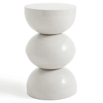 Приставной столик белого цвета Bead варинант исполнения - 1 | Loft Concept в Красноярске