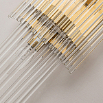 Бра с золотистым основанием и прозрачными трубками Nembus варинант исполнения - 3 | Loft Concept в Красноярске