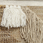 Панно из шерсти и хлопка с узором Beige Calista Cascade варинант исполнения - 3 | Loft Concept в Красноярске