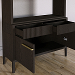 Стеллаж Primo с ящиками Темный орех варинант исполнения - 6 | Loft Concept в Красноярске