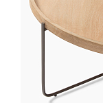 Журнальный стол с круглой деревянной столешницей Urban Style Space варинант исполнения - 1 | Loft Concept в Красноярске