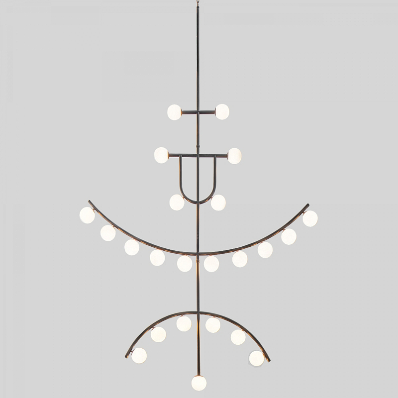 Люстра Fritz Hansen Chahdelier Черный Белый Люстра Fritz Hansen Chahdelier Черный Белый в Красноярске | Loft Concept