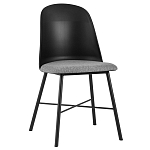 Стул из прочного пластика на металлическом основании Anora Black варинант исполнения - 1 | Loft Concept в Красноярске