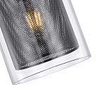 Подвесной светильник с сетчатым металлическим плафоном цилиндрической формы черный Metal Mesh варинант исполнения - 4 | Loft Concept в Красноярске