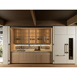 Кухонный гарнитур из камня и дерева с раздвижными дверцами TIVALÌ 2.0 Dada Engenereed Kitchen варинант исполнения - 4 | Loft Concept в Красноярске