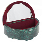 Шкатулка с мозаикой из натурального камня змеевик Stone Casket варинант исполнения - 2 | Loft Concept в Красноярске