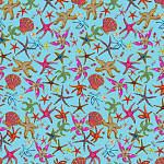 Stiletto Sideboard Blue nautical print варинант исполнения - 1 | Loft Concept в Красноярске