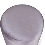 Пуф фиолетовый велюр на золотом металлическом основании Golden Belt варинант исполнения - 2 | Loft Concept в Красноярске