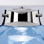 Настольная лампа с шарообразным прозрачным основанием из цветного переработанного стекла и белым цилиндрическим абажуром Elstead Lighting варинант исполнения - 8 | Loft Concept в Красноярске