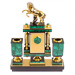 Настольный письменный набор из малахита с декором в виде лошади Leader Organizer варинант исполнения - 4 | Loft Concept в Красноярске