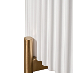 Тумбочка белая круглая с мраморной столешницей Thoroughbass варинант исполнения - 3 | Loft Concept в Красноярске